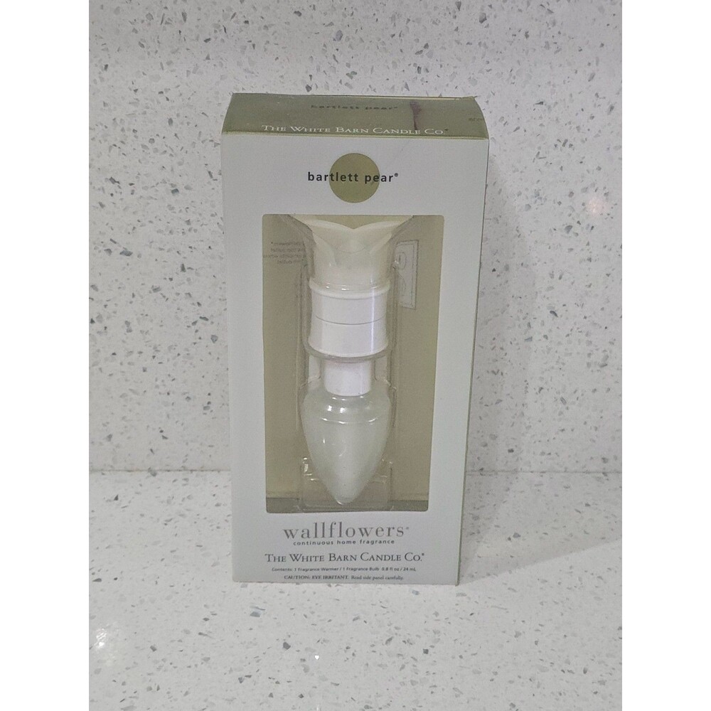 White Barn Wallflowers Fragrance Warmer Diffuser Plug-in Bartlett Pear NIB